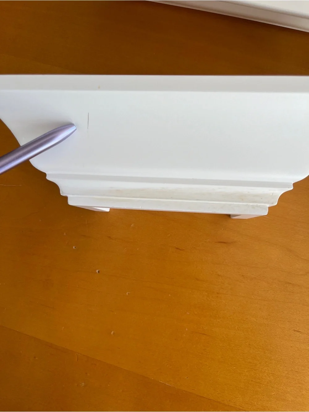 White shelves wall mounted